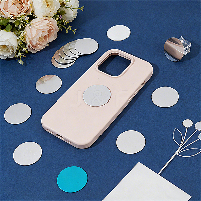 52Pcs Mobile Phone Stand Magnetic Adhesive Sheets AJEW-OC0016-50A-1
