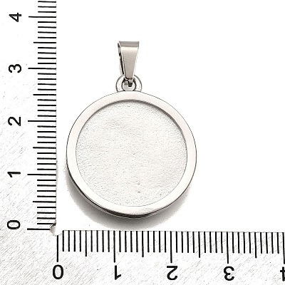 304 Stainless Steel Pendants STAS-B086-09F-P-1