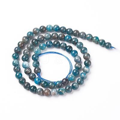 Natural Apatite Beads Strands G-L554-01-6mm-1