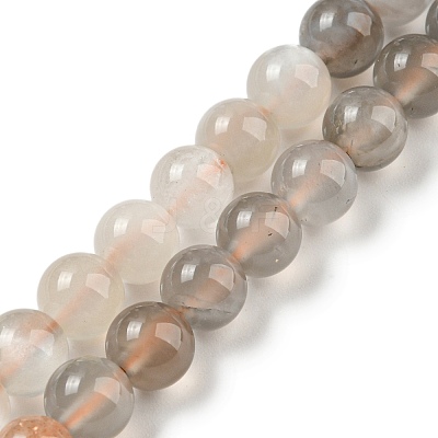 Natural Multi-Moonstone Beads Strands G-P503-6MM-04-1