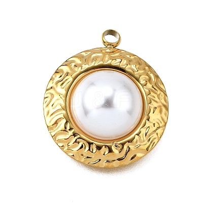 Plastic Pearl Pendants STAS-Q360-03C-G-1