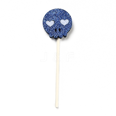 Felt Cloth & Paper Skull Cake Insert Card Decoration DIY-H108-35-1