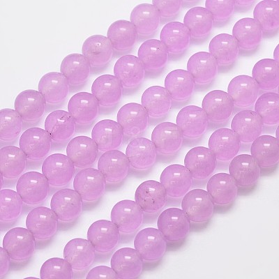 Natural & Dyed Malaysia Jade Bead Strands G-A146-8mm-A17-1