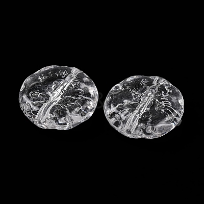 Transparent Acrylic Beads X-OACR-M011-19-1