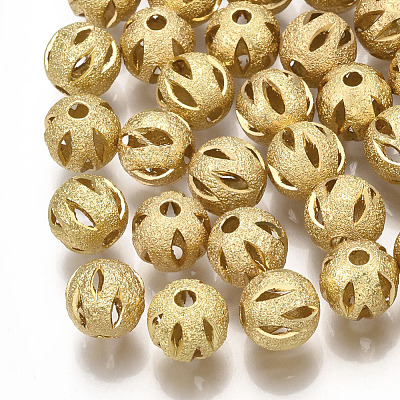 Brass Filigree Beads X-KK-S34-251C-1