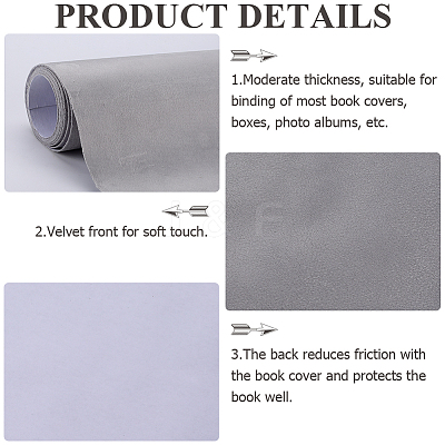 2M Velvet Book Covers DIY-WH0491-88A-01-1