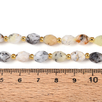 Natural Flower Opal Beads Strands G-N342-53-8x6-14-1