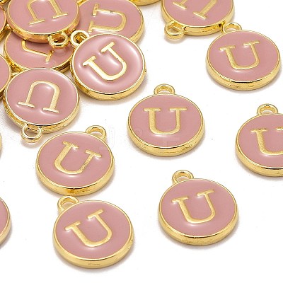 Golden Plated Alloy Enamel Charms LS-ENAM-S118-07U-1