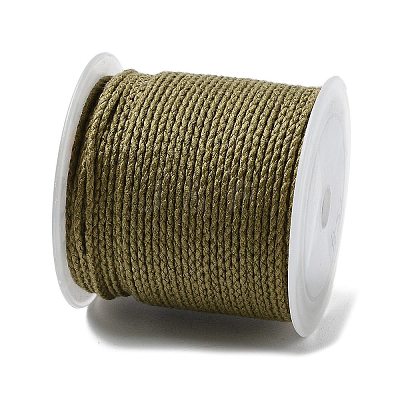 20M Polyester Braided Cord for Jewelry Making OCOR-G015-04A-14-1