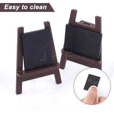 Mini Wood Easel & Chalkboard & Chalk Set ODIS-NB0001-40-1