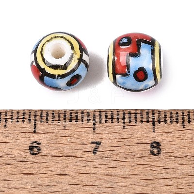 Handmade Porcelain Beads PORC-Q007-07D-1