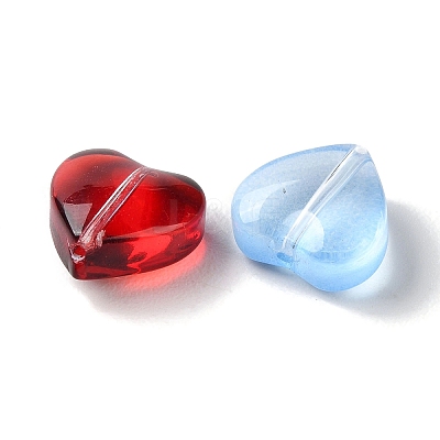 Transparent Smooth and Frosted Glass Beads GLAA-O023-14-1
