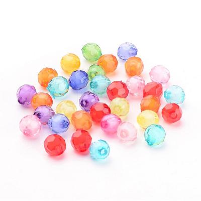 Transparent Acrylic Beads X-TACR-S113-7mm-M-1