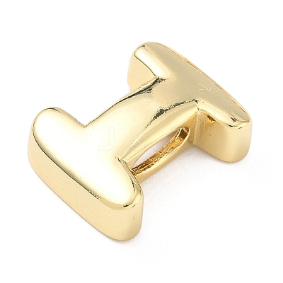 Brass Initial Beads KK-B167-27G-01I-1