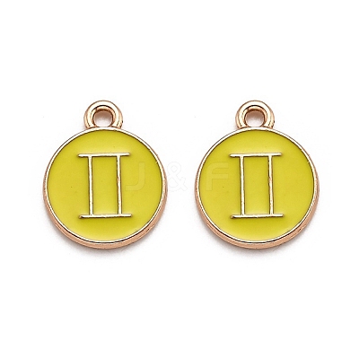 Alloy Enamel Pendants ENAM-S124-01B-14I-1