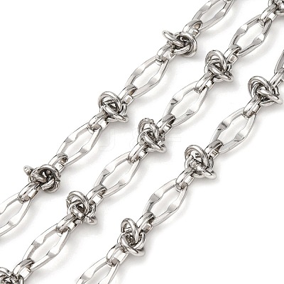 304 Stainless Steel knot with Oval Link Chains CHS-S012-05P-1