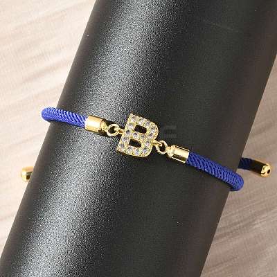 Adjustable Nylon Cord Bracelets X-BJEW-C096-01G-02-1