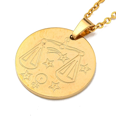 Constellation Pendant Necklaces LS-NJEW-S422-04G-07-1