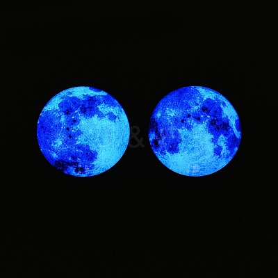 Fluorescent Glass Cabochons GGLA-T004-12F-1