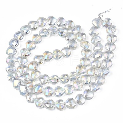 Electroplate Glass Beads Strands X-EGLA-S188-14-B03-1