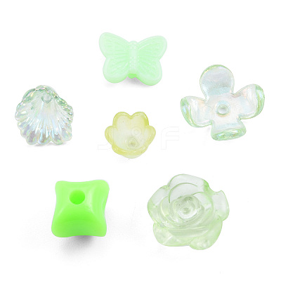 Opaque & Transparent Acrylic Beads MACR-T045-01D-1