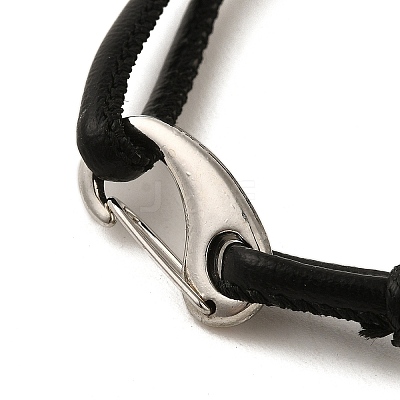 PU Leather Round Cord Multi-strand Bracelets SJEW-K002-07D-1