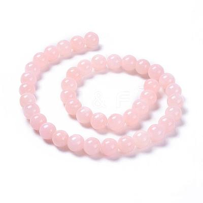 Natural Mashan Jade Round Beads Strands G-D263-10mm-XS02-1