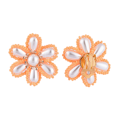 Brass Clip-on Earring EJEW-JE04139-1