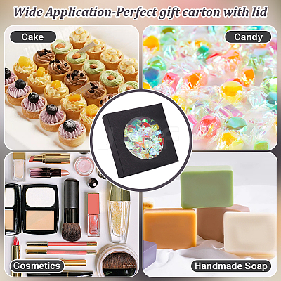 Cube Kraft Paper Storage Gift Boxes CON-WH0095-101C-02-1