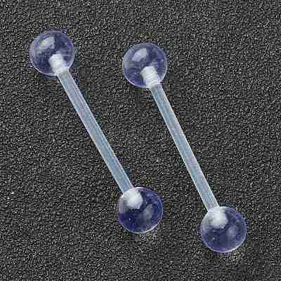 Acrylic Tongue Rings AJEW-P084-07B-1