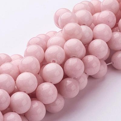 Natural Mashan Jade Round Beads Strands G-D263-10mm-XS02-1