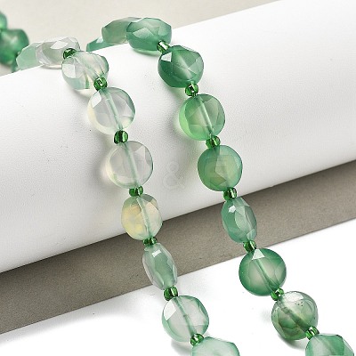 Dyed & Heated Natural Agate Beads Strands G-C116-A84-01-1