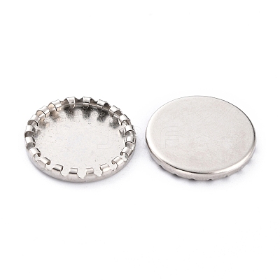 Non-Tarnish 304 Stainless Steel Cabochon Settings STAS-Y001-08P-1