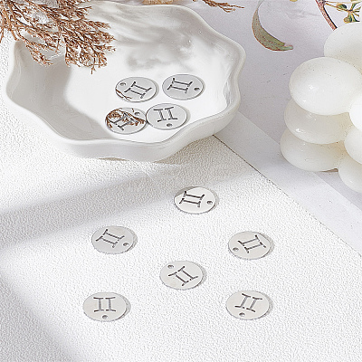 10Pcs 304 Stainless Steel Charms STAS-LP0003-19B-1