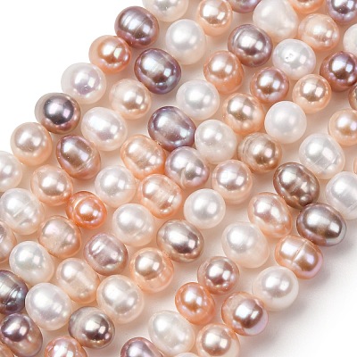 Natural Cultured Freshwater Pearl Beads Strands PA-CBABE82-14-1