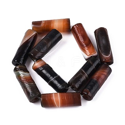 Natural Agate Beads Strands G-N357-05A-01-1