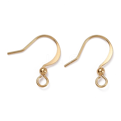 Brass Earring Hooks KK-F824-016G-1
