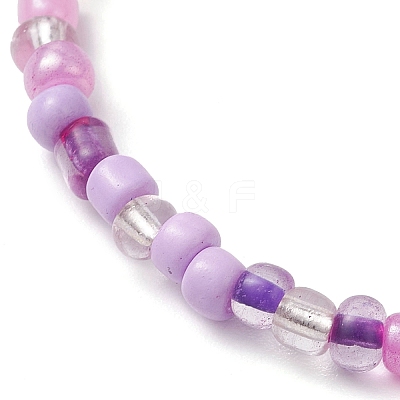 7Pcs Glass Seed Beads Stretch Bracelets BJEW-JB11219-1