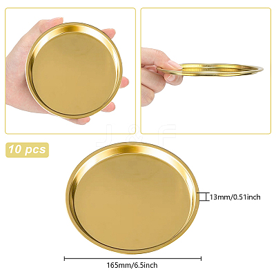10Pcs 304 Stainless Steel Candle Holder DJEW-OC0001-50-1