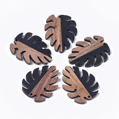 Resin & Walnut Wood Pendants RESI-S358-57E-1