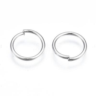 Platinum Plated Brass Open Jump Rings X-JRC10mm-NF-1