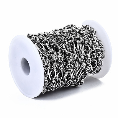 Tarnish Resistant 304 Stainless Steel Byzantine Chains CHS-S008-006P-1