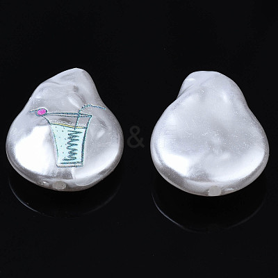 3D Printed ABS Plastic Imitation Pearl Beads KY-S163-419-1
