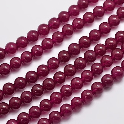 Natural & Dyed Malaysia Jade Bead Strands X-G-A146-8mm-A15-1