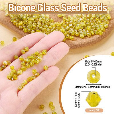 Picasso Baking Paint Glass Seed Beads SEED-TA0001-62D-1