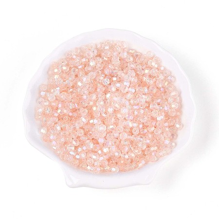 Transparent Spray Painted Glass Beads X1-EGLA-N018-4mm-08-1