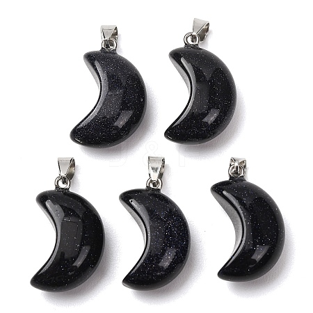 Synthetic Blue Goldstone Pendants G-F820-02L-14-1