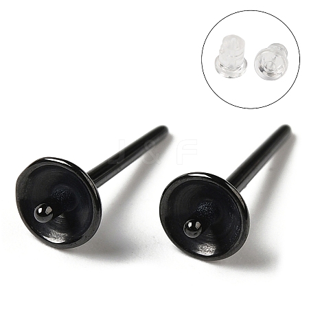 Hypoallergenic Bioceramics Zirconia Ceramic Stud Earring Findings FIND-Z007-01C-02-1