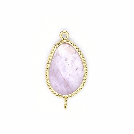 Natural Amethyst Connector Charms PW-WG24A41-07-1