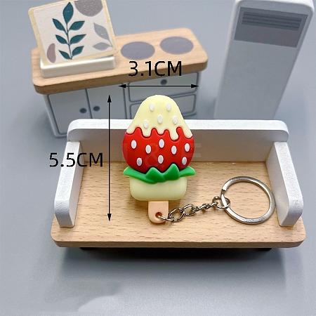 PVC Plastic Fruit Keychain PW-WGFDF8D-01-1